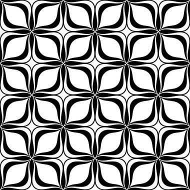 Soyut geometrik dikişsiz süsleme şablonu çizimi