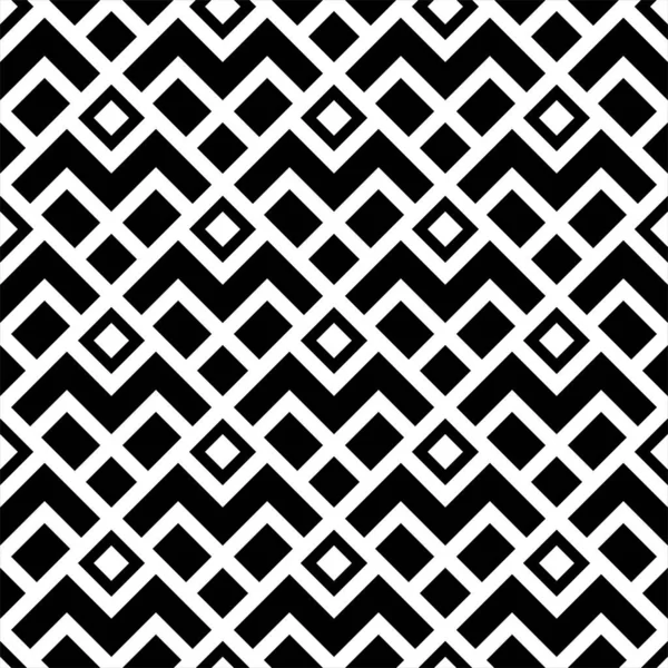 抽象的线形几何图案 黑白饰品 无缝矢量背景 — 图库矢量图片