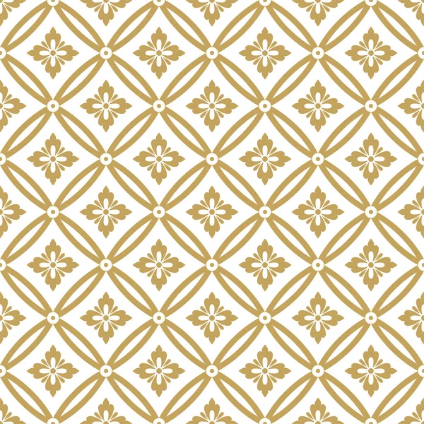 Kusursuz soyut çiçek deseni. Vektör arkaplanı. Altın ve siyah süs. Grafiksel modern desen.