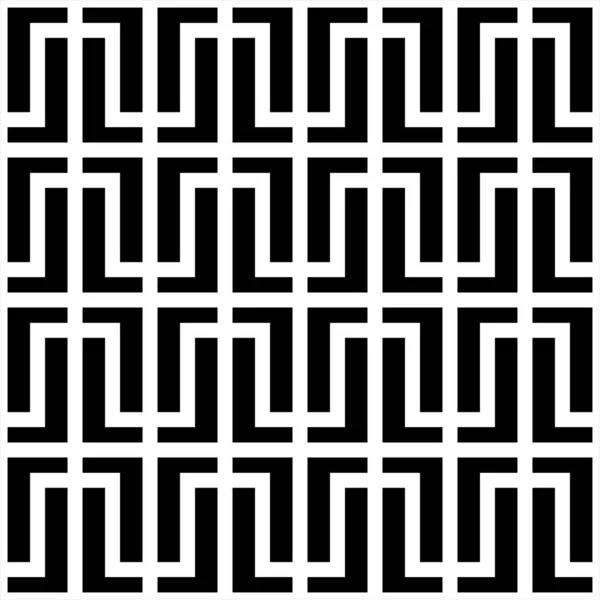Çizgili ve çizgili soyut geometrik desen. Kusursuz bir arka plan. Siyah ve beyaz doku.