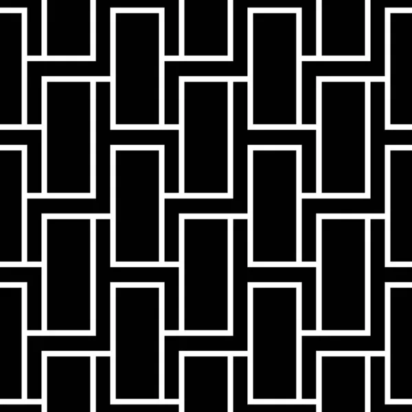 矢量无缝模式 现代时尚质感 用粗体矩形重复几何图形瓷砖 — 图库矢量图片