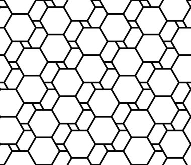 Soyut geometrik dikişsiz desen. Modern stil dokusu. Altıgen vektör arkaplanı tekrarlanıyor.