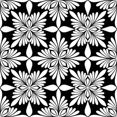 Soyut, pürüzsüz desen. Çiçekli elementlerle. vektör arkaplanı.