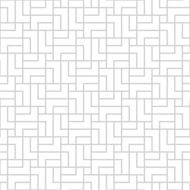 Soyut geometrik dikişsiz desen. Çizgi vektör arkaplanlı. Gri ve beyaz doku. Grafiksel modern desen.