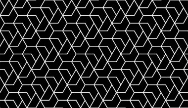 Soyut geometrik dikişsiz desen. Modern stil dokusu. Altıgen vektör arkaplanı tekrarlanıyor.