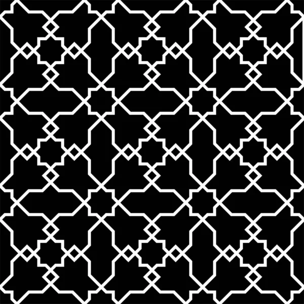 Abstraktes Geometrisches Nahtmuster Moderne Stylische Cross Line Graue Und Weiße — Stockvektor
