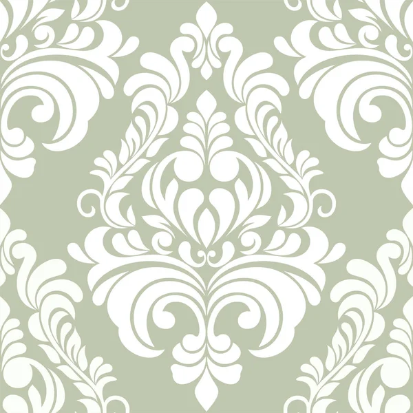 Damask Bezproblémový Vzor Klasické Luxusní Květinové Tapety Textil Obalové Vektorové — Stockový vektor