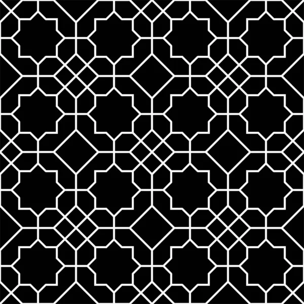 Абстрактный Геометрический Бесшовный Рисунок Линиями Ромбами Графические Современные Текстуры Черно — стоковый вектор