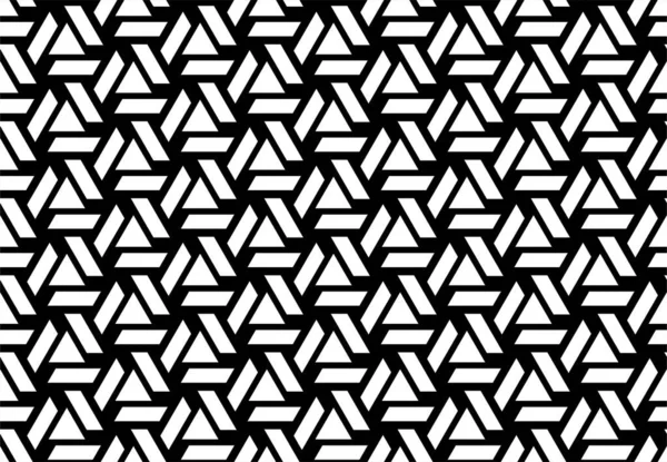 Abstract Geometric Seamless Pattern Vector Background Black White Texture Graphic — Stock Vector