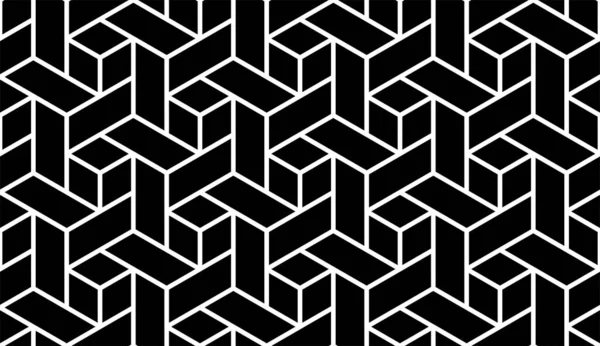 Modèle Géométrique Abstrait Sans Couture Avec Fond Vectoriel Texture Noire — Image vectorielle