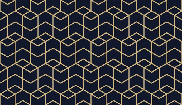 Абстрактуйте Безшовні Візерунки Смуги Лінії Геометричний Векторний Фон Золота Синьо — стоковий вектор