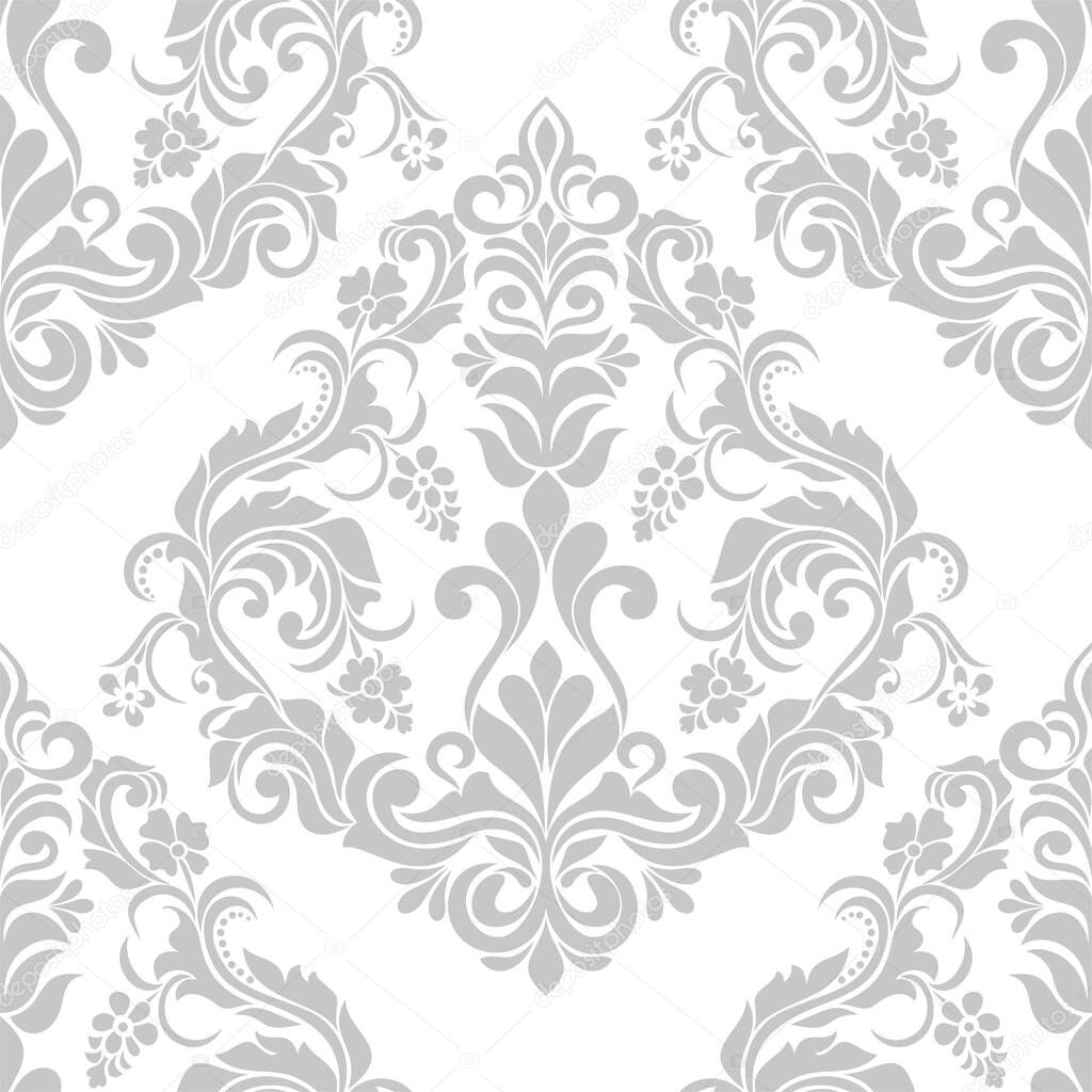 Floral damask seamless pattern.