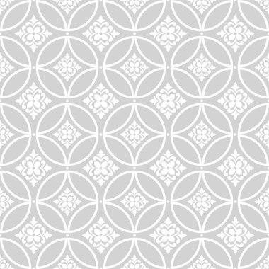 Kusursuz soyut çiçek deseni. Geometrik şekil süsü. Grafiksel modern desen.