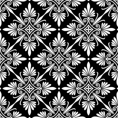 Soyut, pürüzsüz desen. Süslü çiçekli kumaş süsleme arka planı. Vektör illüstrasyonu.