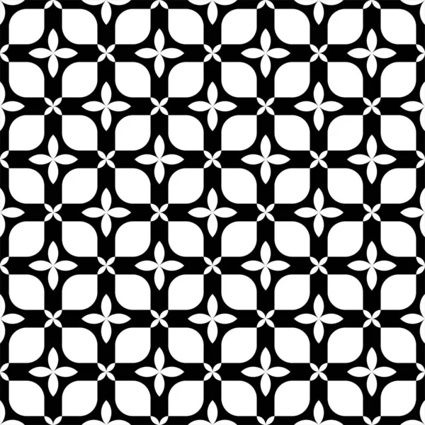 Soyut Geometrik Dikişsiz Desen Siyah Beyaz Modern Stil Dokusu Vektör — Stok Vektör
