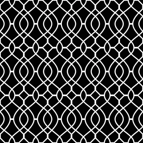 Абстрактный Геометрический Бесшовный Рисунок Черно Белые Полосы Векторном Фоне — стоковый вектор