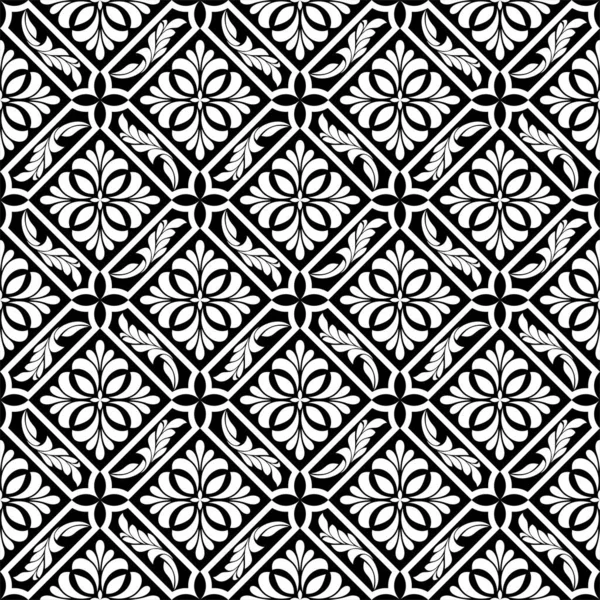 Çiçeksiz, soyut bir desen. Siyah ve beyaz. Grafiksel modern süslemeler. Vektör arkaplanı.