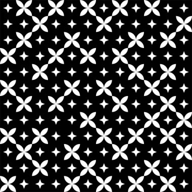 Soyut geometrik dikişsiz desen. Siyah ve beyaz. Modern stil dokusu. Vektör arkaplanı.