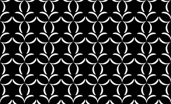 Абстрактный Геометрический Бесшовный Рисунок Черное Белое Современная Стильная Текстура Векторный — стоковый вектор