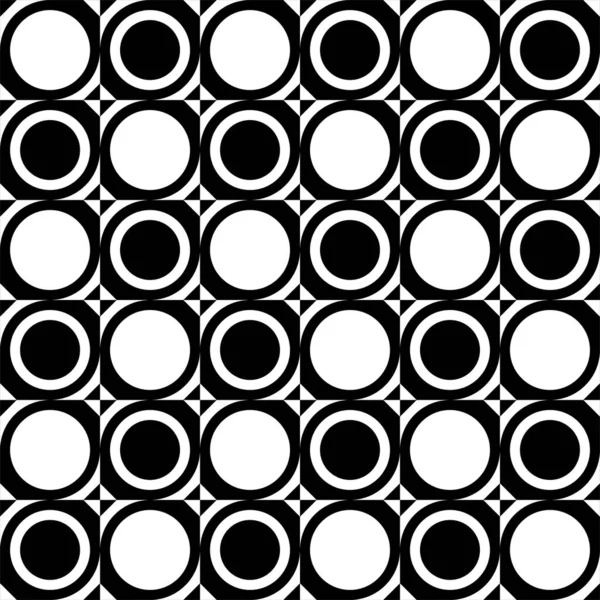 Abstraktes Geometrisches Nahtmuster Schwarz Weiß Moderne Stilvolle Textur Vektorhintergrund — Stockvektor