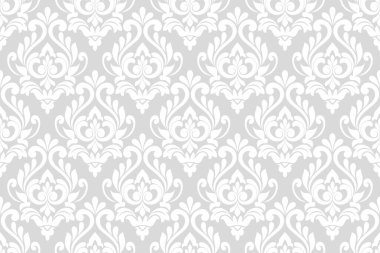 Süs, duvar kağıdı, ambalaj, vektör arkaplan için kusursuz damaske desenleri