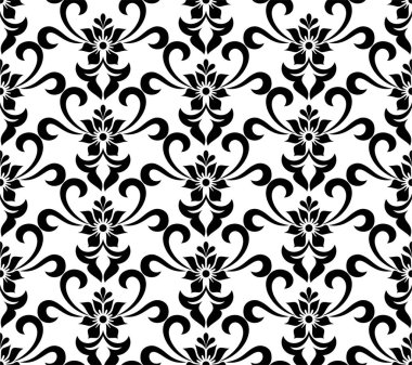 Süs, duvar kağıdı, ambalaj, vektör arkaplan için kusursuz damaske desenleri.