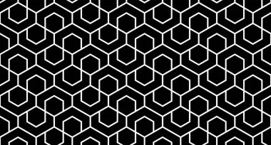 Soyut geometrik dikişsiz desen. Vektör geçmişine sahip. Siyah beyaz dokular. Grafiksel modern desen.