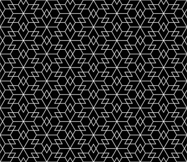 Soyut geometrik dikişsiz desen. Siyah ve beyaz. Modern stil dokusu. Vektör arkaplanı.