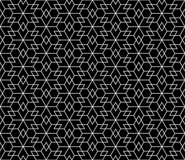 Абстрактный Геометрический Бесшовный Рисунок Черное Белое Современная Стильная Текстура Векторный — стоковый вектор