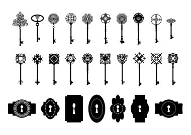 Download Keyhole Pattern Set Free Vector Eps Cdr Ai Svg Vector Illustration Graphic Art