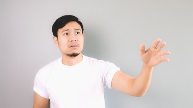 Üzgün adam için değil onu geride gibi el ulaşan.