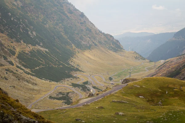 Autostrada Transfagarasan in Romania — Foto Stock