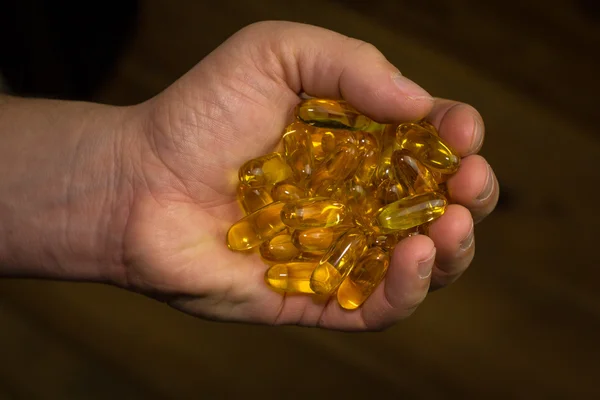Handful of pills — Stock Photo, Image
