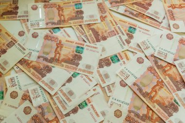 Arka plan para, ruble, dolar, Euro