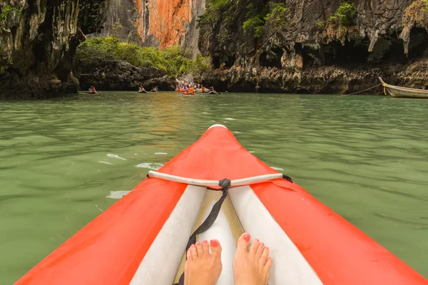 Kayak journey — Stock Photo, Image