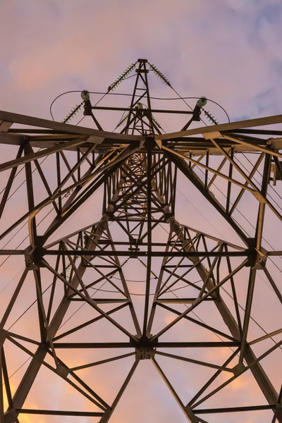 Metal power line — Stockfoto