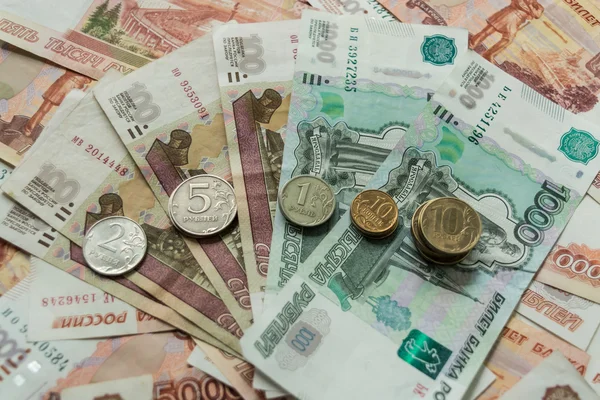 Background of money, rubles, dollars, euros — Φωτογραφία Αρχείου