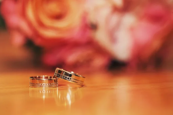 Rings on the table Royalty Free Stock Photos