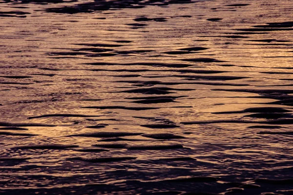 Wzory Wiatru Morza Słońca Tydu Piaszczystej Plaży Cadzand Zachodzie Słońca — Zdjęcie stockowe