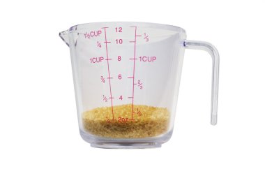 Measuring Cup with sugar 1/4 clipart