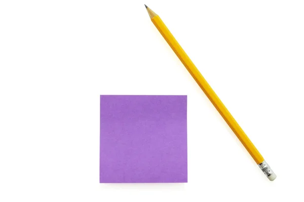 Publicarlo lápiz único púrpura —  Fotos de Stock