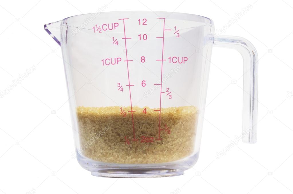Measuring Cup with sugar 1/2