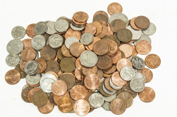 1 pénz érmék — Stock Fotó