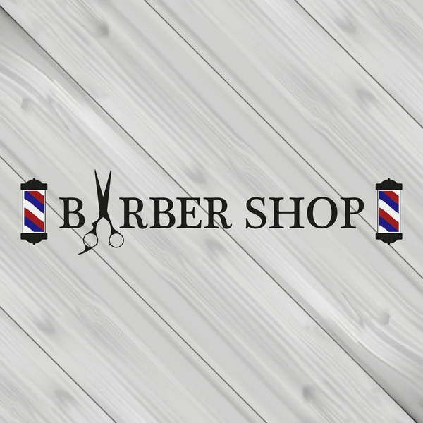 Publicidade logotipo barbearia para cavalheiros —  Vetores de Stock