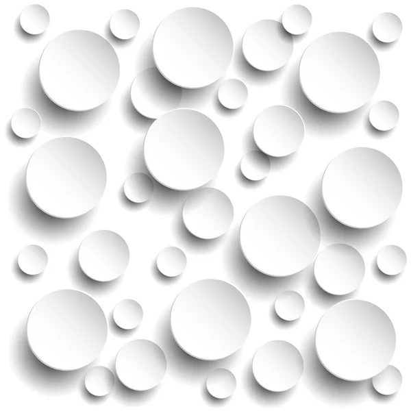 Bannière circulaire en papier avec ombres tombantes — Image vectorielle