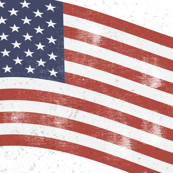 Amerikanische Vintage Flagge Hintergrund. — Stockvektor