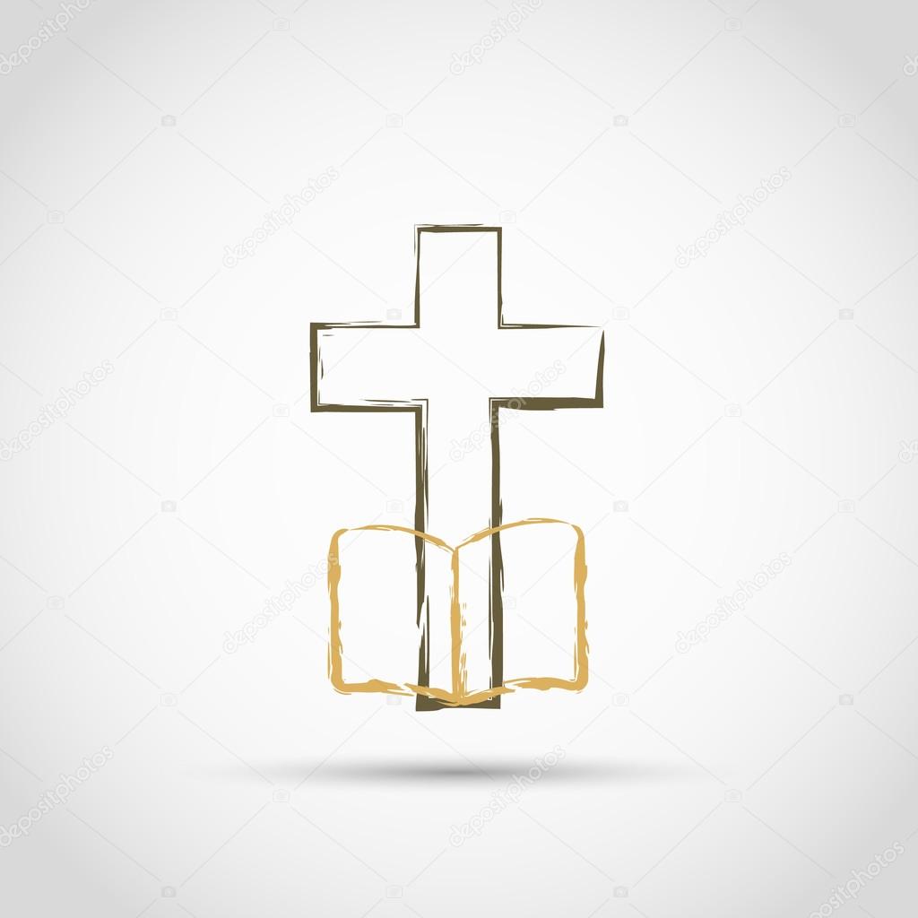 Template logo for the church in the form of a cross