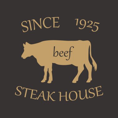 Steak House. The name and image of the beautiful and tasty place