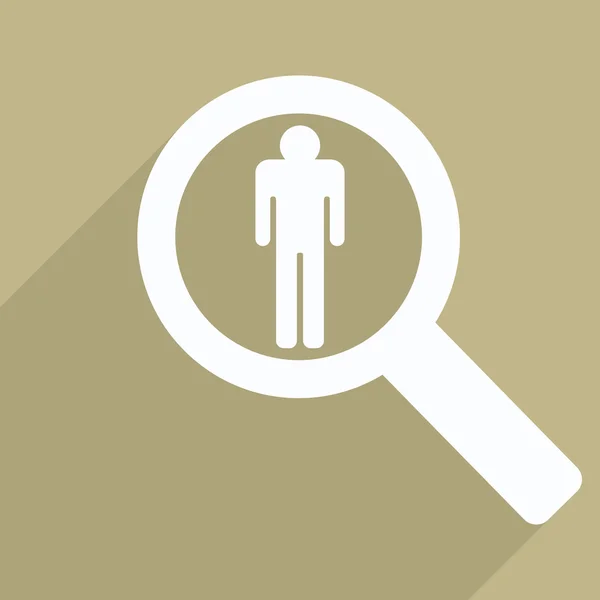 Buscando un empleado. Busca un hombre de negocios. Diseño plano . — Vector de stock