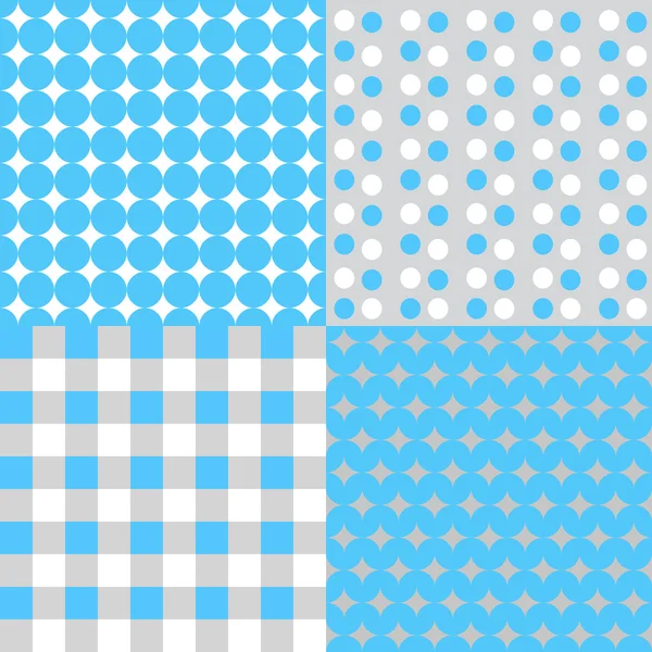 Set of four backgrounds in blue tones. vector — Stok Vektör